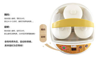 宜阁 陶瓷内胆电炖锅4个内胆 ddz803